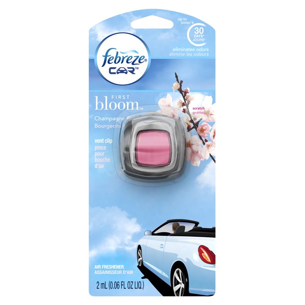 Febreze CAR Air Freshener First Bloom (1 Count, 0.06 oz)