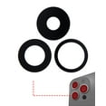 thumbnail image 1 of Replacement Back Camera Lens (Glass Only) With Adhesive Compatible For iPhone 14 Pro / 14 Pro Max (3 Piece Set) (Real Sapphire) (Premium), 1 of 4