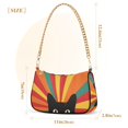 thumbnail image 3 of FORMRS Womens Shoulder Bag with Chain Strap Clutch Purse Cute Tote Handbag, Black Cat, 3 of 7