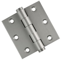 Embassy 3” x 3” Door Hinge Heavy Duty Hinges with Satin Nickel Finish & Flat Tips