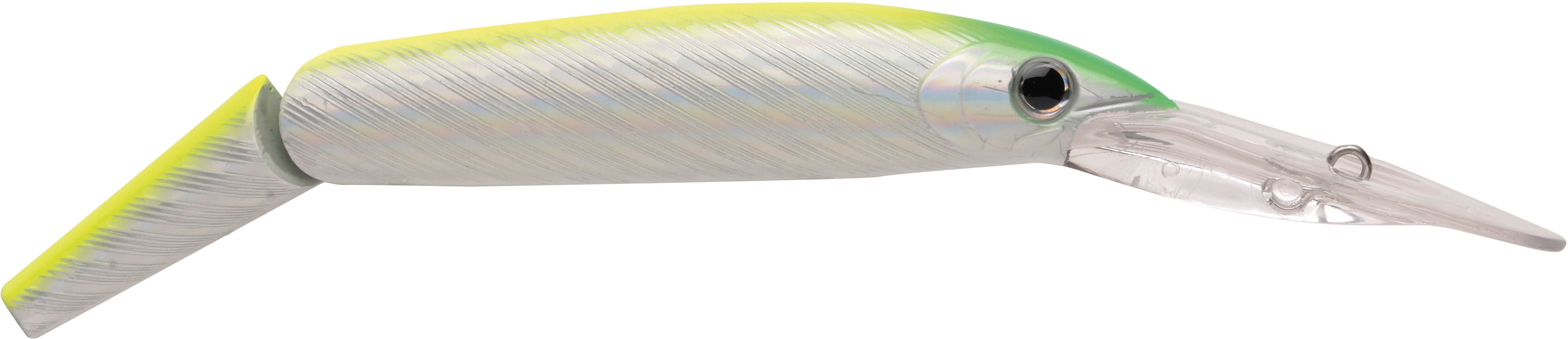 P-Line Predator Minnow Universal Hard Fishing Bait, Chartreuse Silver, 5 1/2", Hard Baits ...