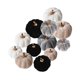 thumbnail image 4 of 12 piezas adornos artificiales calabaza terciopelo para decoración otoño y Halloween, ideales para la entrada, exteriores e islas, 4 of 8
