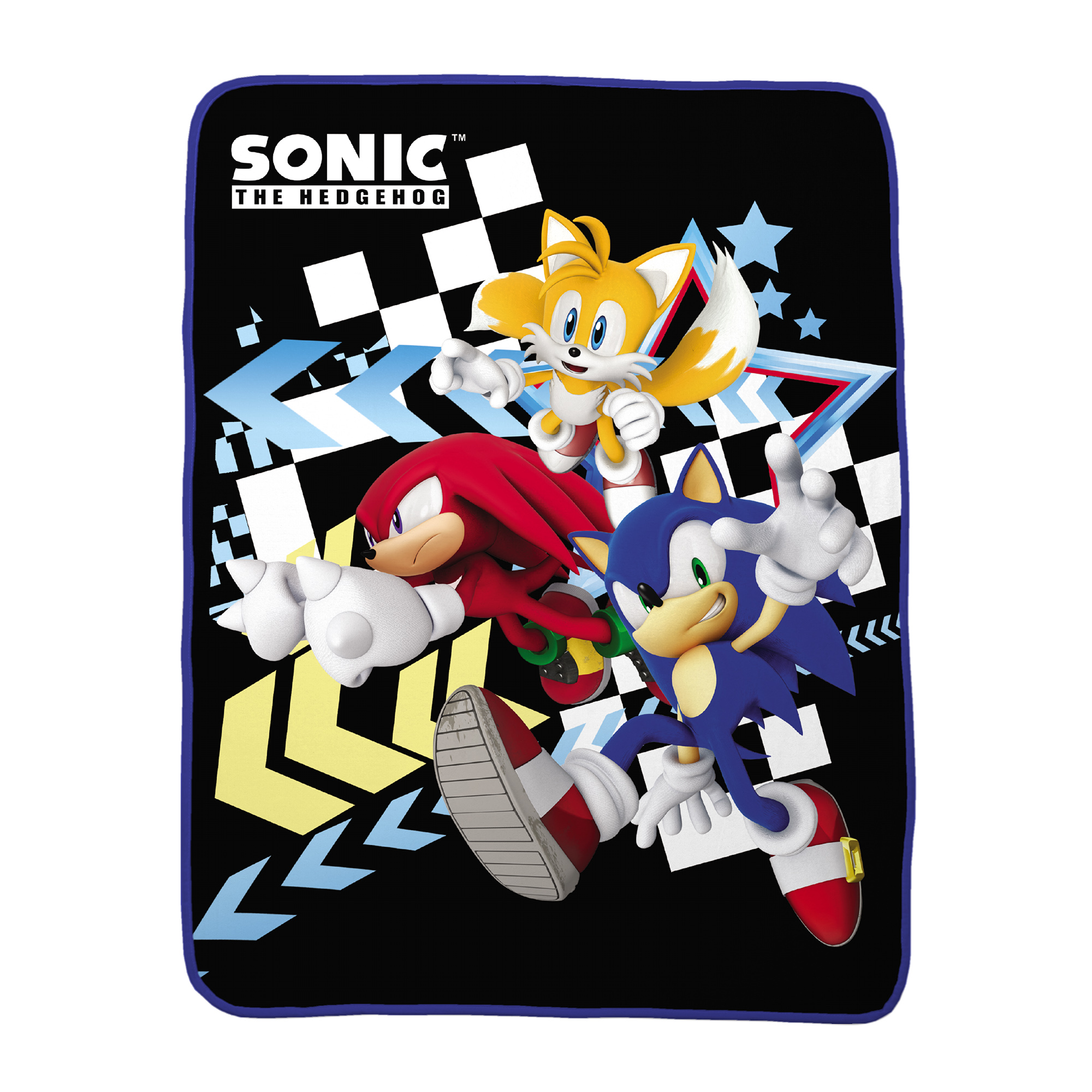 Sonic the Hedgehog Kids Microfiber Bedding Coral Fleece Throw, 46"x60