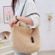 thumbnail image 5 of Bolso de mano grande tejido de paja para mujer, bolso de hombro tejido a mano para playa, bolso de mano de paja con borlas, 5 of 6