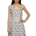 thumbnail image 2 of Moomaya WoMen's Spaghetti Strap Side Slit Dress Plus Size Printed Clothing, 2 of 6
