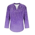thumbnail image 5 of Craaazy Women's Fashion Prints Plus Size V-Neck Long Sleeve Comfy Shirts Gifts, 5 of 5