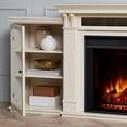 thumbnail image 3 of Real Flame Tracey 84" Grand Electric Fireplace TV Stand in Distressed White, 3 of 9