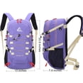 thumbnail image 2 of Mochila de Senderismo Bseash 40L Impermeable con Cubierta para Lluvia Violeta, 2 of 8