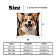 thumbnail image 5 of Corgi Luxurious Velvet Chair Pillow Covers Set with Unique Patterns for Bed and Throw Pillows - Sizes 16x16, 18x18, 20x20 Inches for Various Occasions - Set of 2 Items, 5 of 6