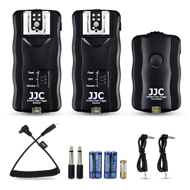 Control remoto inalámbrico con disparador y obturador de flash JJC para Canon