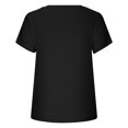 thumbnail image 4 of Posijego Going out T Shirts for Women Ribbed Short Sleeve Tight Tee Tops V Neck Summer Casual T-Shirts, 4 of 6