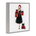 thumbnail image 3 of Stupell Industries Art Deco Fashionable Holiday Shopping Gray Framed Giclee Art, 24 x 24, by Amanda Greenwood, 3 of 8