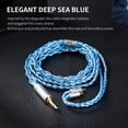 thumbnail image 4 of Cable Electrónico keephifi KBEAR 7030 Azul 3.5mm 2 Pines, 4 of 8