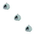 thumbnail image 2 of Hogar para mascotas Greeniant nido de descanso invierno algodón PP felpa gris rosa Verde, 2 of 6