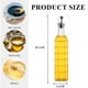 thumbnail image 2 of Botella dispensadora de aceite de oliva para cocina, juego de dispensador de aceite y vinagre de vidrio transparente de 17 oz, dispensador de jarabe de café, 2 of 5