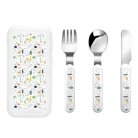 

Haiem Easter Rabbit for Stainless Steel Kids Silverware Set - Children’s Utensil Set - Children s Knife Fork And Spoon Set - Metal Kids Cutlery Set