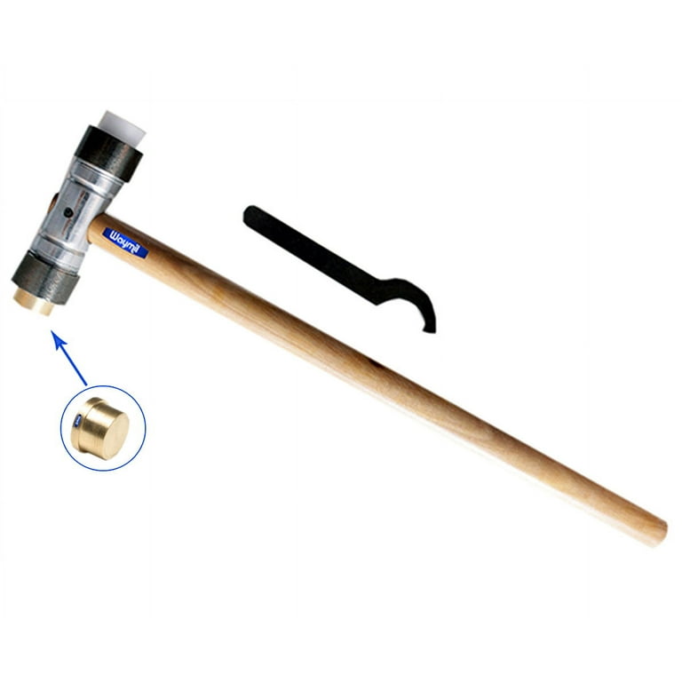 Brass and Nylon Hammer with Detachable Face -HAM-370.05