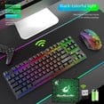 thumbnail image 1 of Juego de teclado y ratón inalámbricos Wolf T87 con carga inalámbrica y luminoso para juegos, 1 of 5