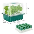thumbnail image 3 of Under 10,12-Hole Silicone Pot Starters Tray,Seedling Tray for Plant Growth,Garden Planter Pot for Starting Seeds and Cultivating Plants Easy Storage|Silica gel,Green, 3 of 8