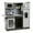 Charcoal Gray, variant on Melissa & Doug Wooden Chef’s Pretend Play Toy Kitchen With “Ice” Cube Dispenser – Cloud White - FSC Certified