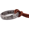 thumbnail image 4 of Collar con colgante de anillo grabado de Nathan Drake de Uncharted 4 con cadena de cuero marrón ajustable (unisex), 4 of 5