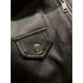 thumbnail image 4 of Spring and Autumn Women's Short American Retro Pu Motorcycle Leather Slim Jacket black XXL, 4 of 4
