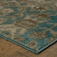 thumbnail image 6 of Oriental Weavers Caravan Area Rug - 8020L - 9'10" x 12'10" - in Blue/ Green - Modern Style, Stain Resistant, Family and Pet Friendly , Family, Dining, Living Room Rug, 6 of 8