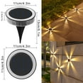 Ikohbadg Solar Ground Lights Outdoor with LED Lamp Beads, Waterproof In