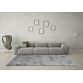 thumbnail image 3 of Ahgly Company Indoor Square Abstract Gray Modern Area Rugs, 5' Square, 3 of 4