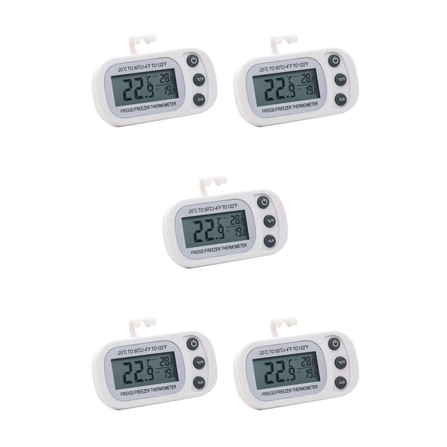 Cateissary Digital Portable LCD Screen Display IPX4 Gauge Button Temperature Refrigerator Meter Control Waterproof Type2 NO2 Cateissary CBP110866