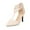 Beige, variant on Women's Shoes Casual Back Zip Leopard Print Sandals Super High Heel Pointed Toe Hollow Out Stilettos