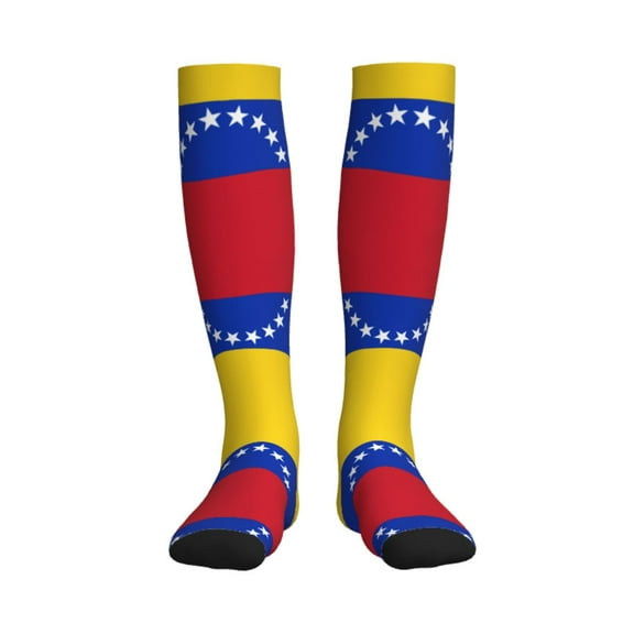 Venezuelan Flag Compression Socks Best Support for Women Men Athletic Running Cycling