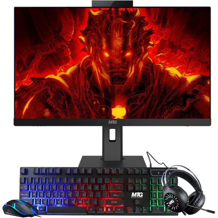 Gaming All in one PC 24 Inch FHD Touchscreen  MTG Yama  Intel Core i5 10th Gen  32GB RAM  2TB NVME | 2TB SSD  AMD RX 550 4GB DDR5 Graphics  Webcam  RGB Combo  Windows 11 Home