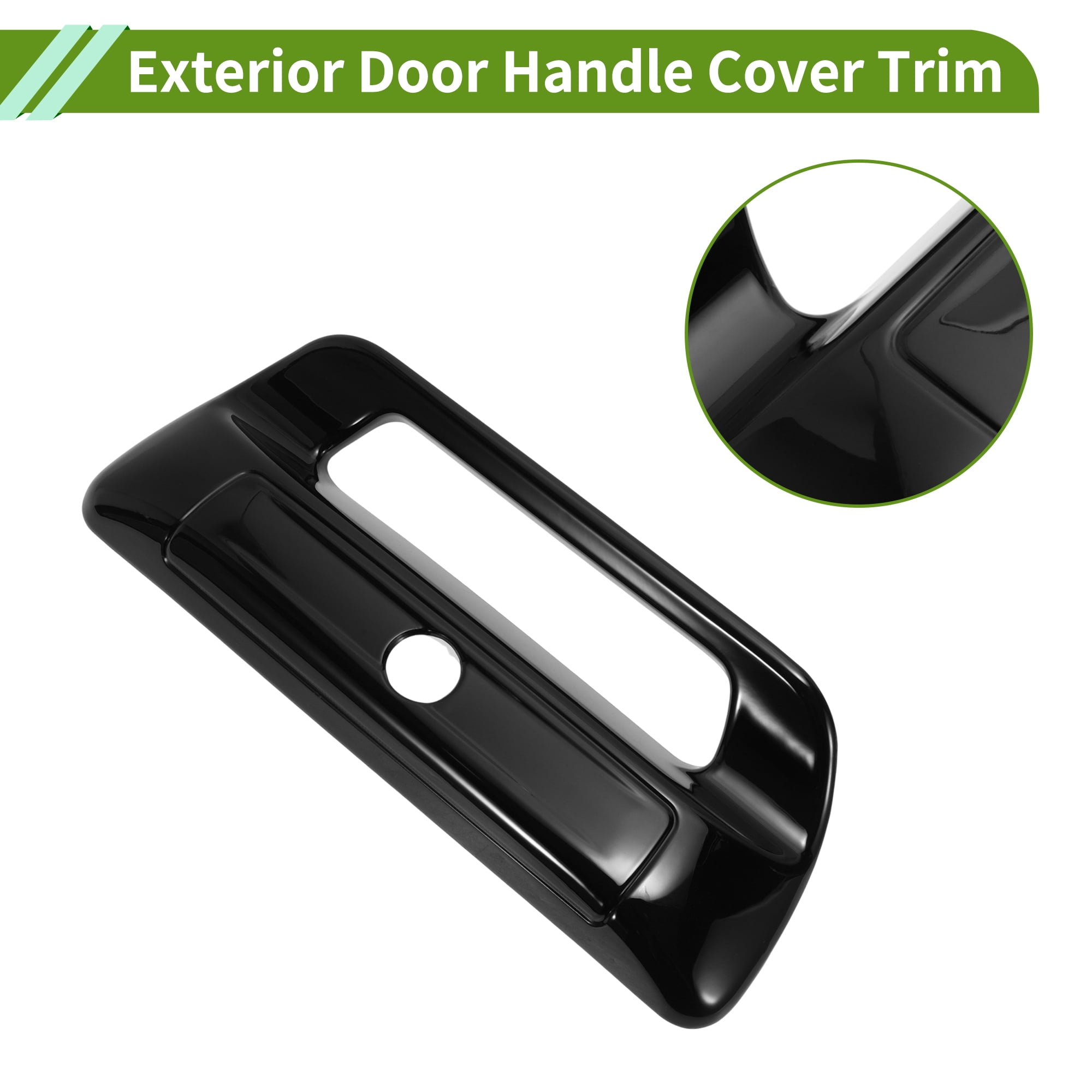 Unique Bargains Car Door Handle Cover Black for Dodge for Ram 1500 2500 3500 19-25
