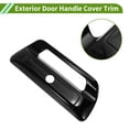 thumbnail image 4 of Cubierta de manija de puerta exterior para la puerta trasera para Dodge Ram 1500 2500 3500 19-25 (con agujero para cámara y agujero para luz) ABS negro brillante 1 pieza, 4 of 7