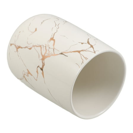 PBPBOX New Design Bathroom Toothbrush Cup Ceramic Marbling Pattern 1Set