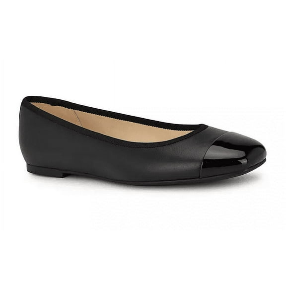 Nine West Teland Women's Captoe Ballet Flat Black 10