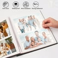 thumbnail image 4 of TickJOY Self Adhesive Photo Album Book 11×10.6" – Linen Large Scrapbook Album de Fotos for 4x6, 5x7, 8x10 Pictures, 40 Pages Magnetic Photo Album Scrapbook with 3 Metallic Pens – Black, 4 of 7