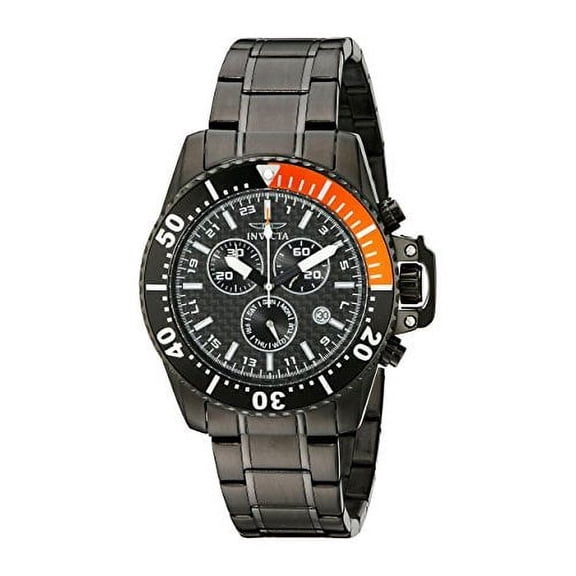 Invicta Men's 11290 Pro Diver Chronograph Black Stainless Steel Watch