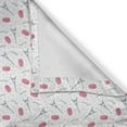 thumbnail image 4 of Ambesonne Eiffel Window Valance, Tasty Retro Macaroons, 54" X 12", Pink Grey White, 4 of 5