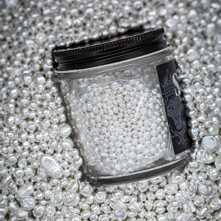 Silver Shot 10 Troy oz .9999 Fine Silver Casting Grain Jar