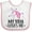 White and Pink, variant on Inktastic My Yaya Loves Me Unicorn Girls Baby Bib