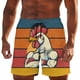 thumbnail image 1 of Pantalones de Cintura Elásticos Pantalones de Natación de Verano de Ocio de Playa Pantalones de Baño de Secado Rápido con Bolsillos de Cordón para Hombres, 1 of 8