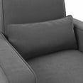 thumbnail image 3 of Bush Furniture Stockton Fauteuil d'Appoint avec Pouf, Tissu Chevrons Gris Charbon, 3 of 7