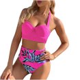 thumbnail image 2 of CEHVOM Bikini Mode pour Femmes Ensemble de Plage Imprimé Deux Pièces, 2 of 6