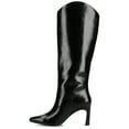 thumbnail image 2 of Journee Womens Rehela Wide Width Wide Calf Pull On Stiletto Heel Boots, Widths Available, 2 of 9