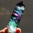 thumbnail image 4 of Natural Fluorite Crystal Point Wand - Single Terminated Amethyst Quartz Healing Stone for Reiki Meditation, Chakra Balancing, Positive Energy, Collectible Specimen (4-5 cm), 4 of 9