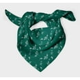 thumbnail image 3 of Bimba Green Flower Floral Pure Silk Printed Head Bandanas Summer Neck Wrap Scarf 40 x 40 Inches, 3 of 6