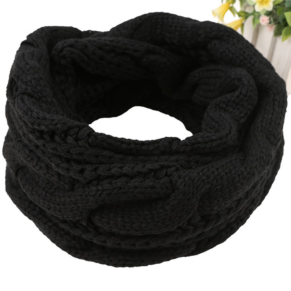 Womens Thick Ribbed Knit Winter Infinity Circle Loop Scarf  display picture 1