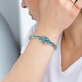 thumbnail image 6 of Turquoise Cuff Bracelets for Women Adjustable Western Bracelets Carved Openwork Geometric Bangle Bohemian Bracelet Trendy Jewelry, 6 of 8